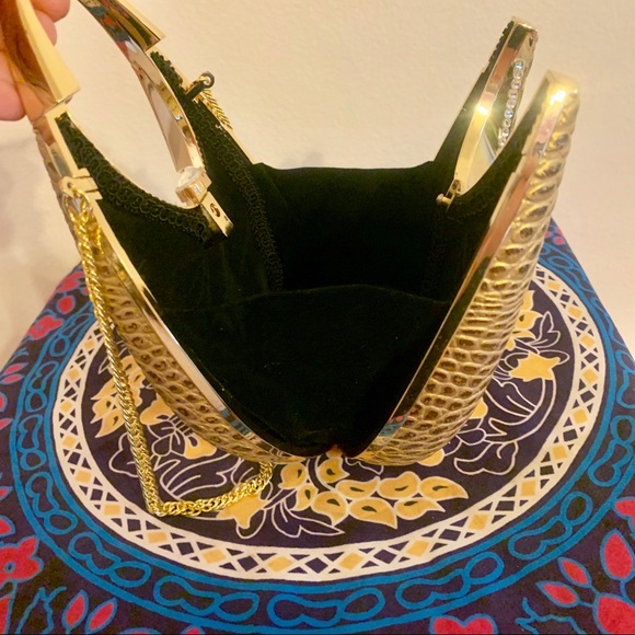 VINTAGE gold evening bag - Picture 5 of 5